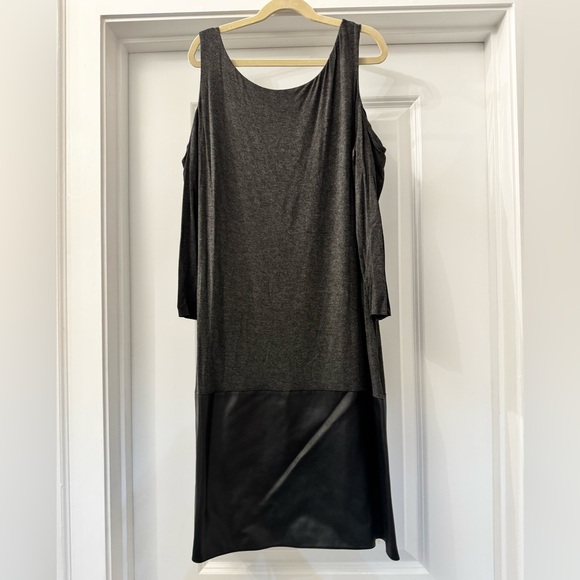 Faux Leather Cutout Sleeve Dress from Saks - Picture 5 of 5